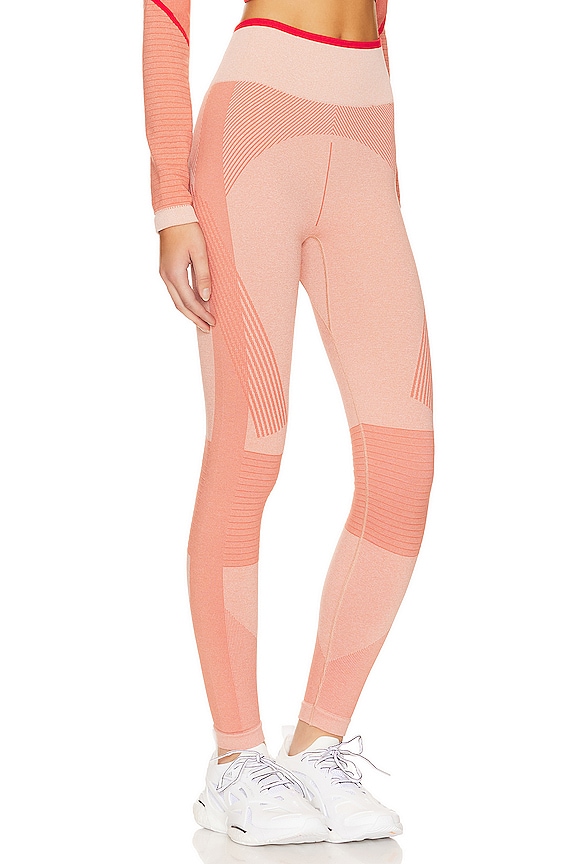 view 2 of 4 True Strength Seamless Yoga Leggings in Magic Earth, Soft Almond, & Burnt Cayenne