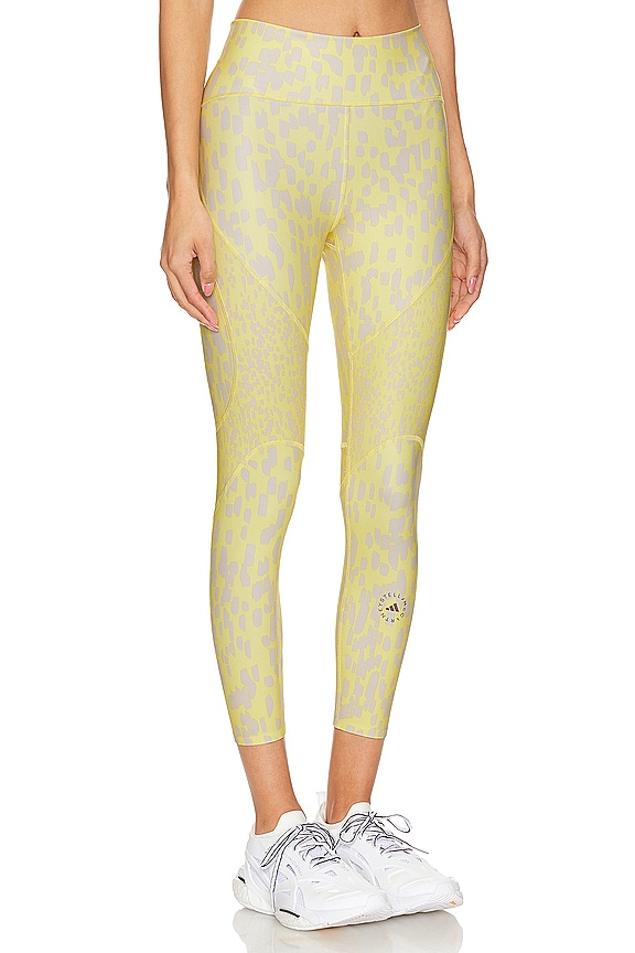 view 2 of 6 True Purpose Optime Training 7/8 Leggings in Blush Yellow & Chalk Pearl