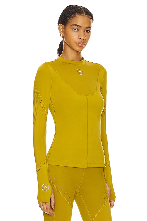 view 2 of 4 Truepurpose Training Longsleeve Top in Pulse Olive