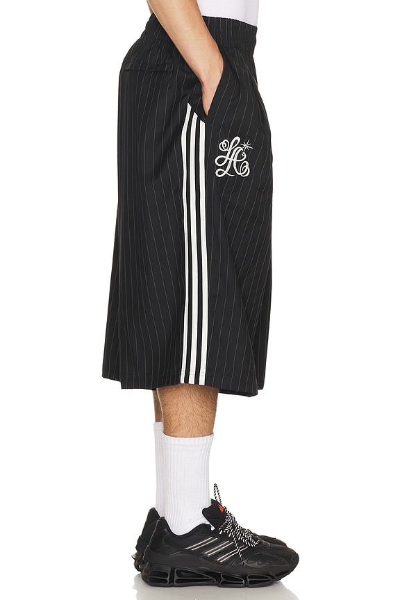 view 2 of 7 x Willy Chavarria Pinstripe Shorts in Black
