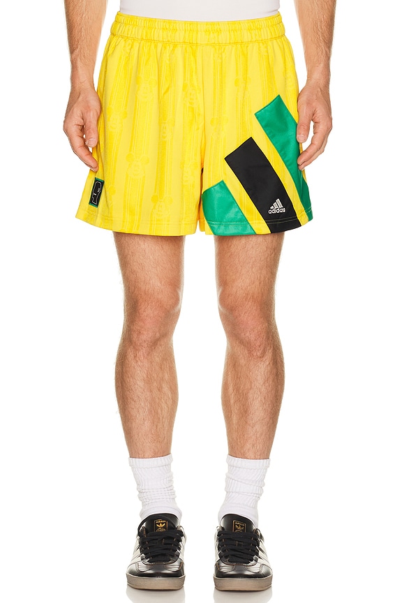 view 1 of 5 x Brain Dead x Disney Football Short in Bold Gold