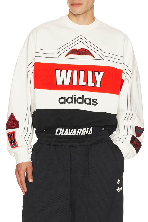 view 1 of 7 x Willy Chavarria NY Ball Sweatshirt in Off White