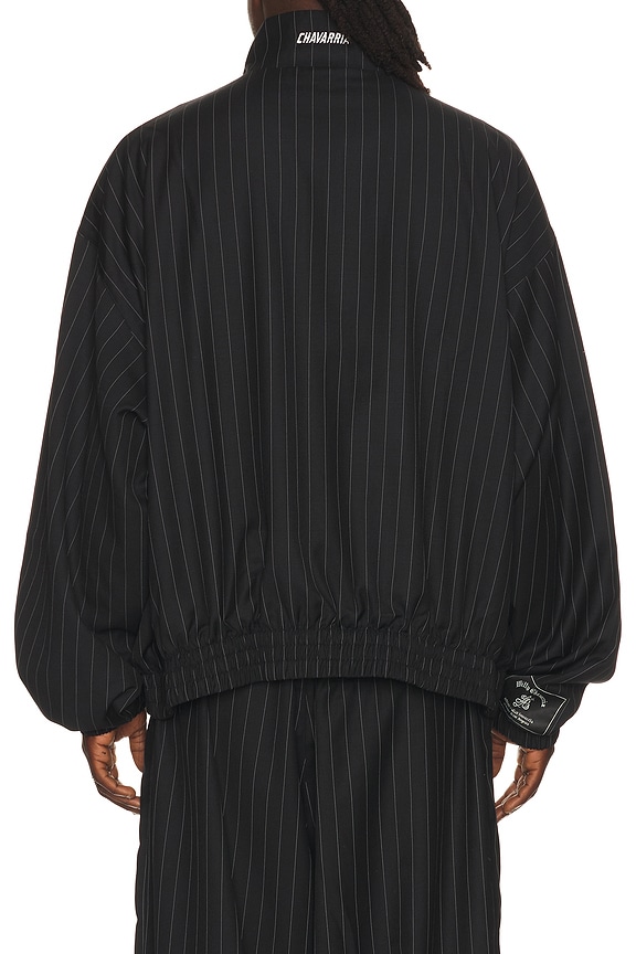 view 2 of 5 x Willy Chavarria Pinstripe Jacket in Black & White