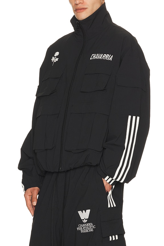 view 2 of 6 x Willy Chavarria Cargo Track Jacket in Black