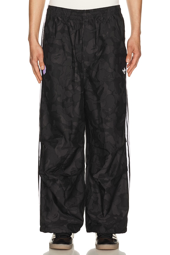 view 1 of 6 PANTALON PARACHUTE in Black