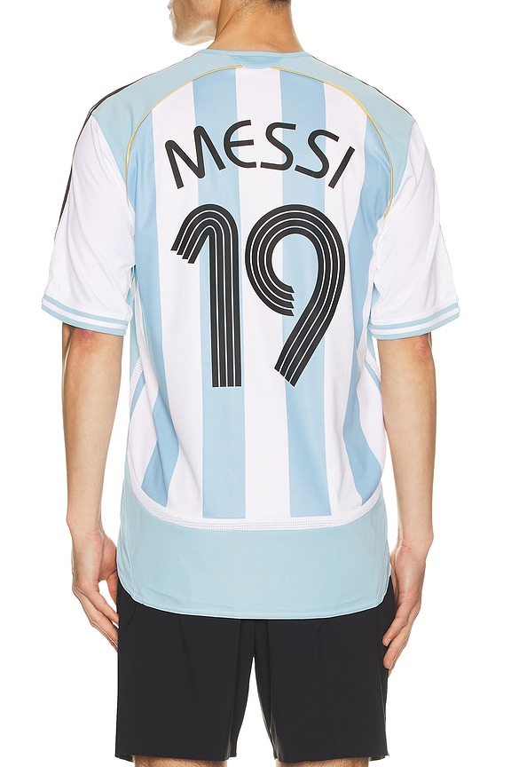 view 2 of 5 AFA Argentina Home 2006 Messi 19 World Cup Jersey in White