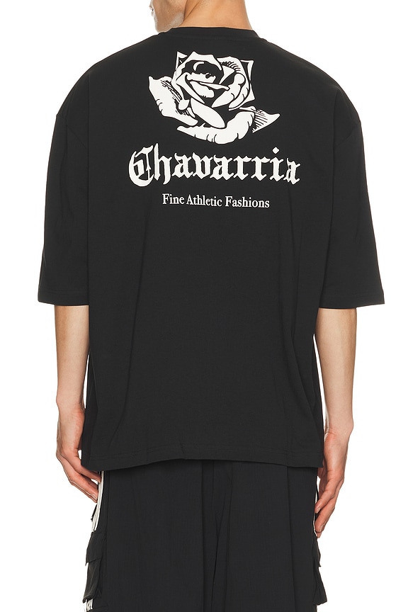 view 2 of 4 x Willy Chavarria Logo Tee in Black