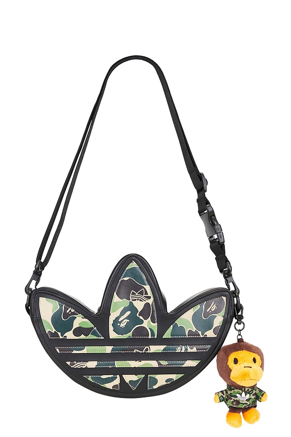 view 1 of 6 x Bape Trefoil Shoulder Bag in Black