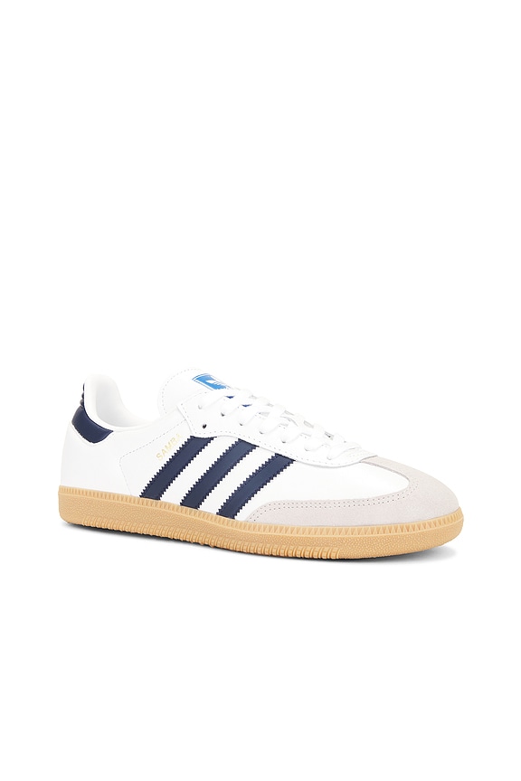 view 2 of 6 Samba Og Sneaker in White, Night Indigo, & Gum