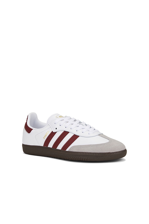 view 2 of 6 Samba Og in White, Preloved Ruby, & Clear Granite