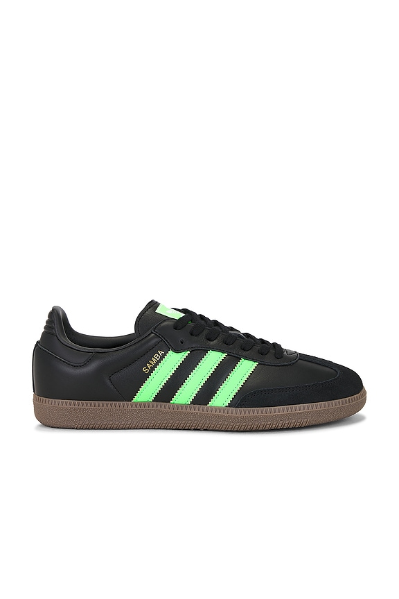view 1 of 6 Samba Og Sneaker in Core Black, Green, & Gum5