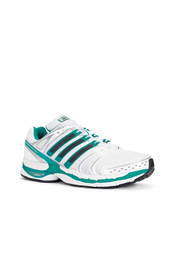 view 2 of 8 x Sporty And Rich Adistar Control 5 Sneaker in White, Carbon, & Pure Tea