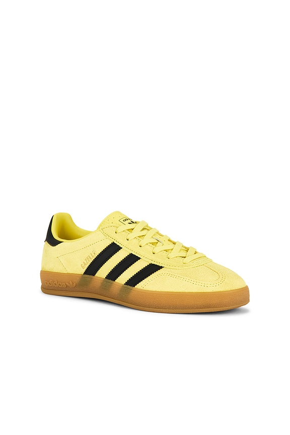 view 2 of 6 Gazelle Indoor Sneaker in Yellow, Core Black, & Gold Metallic