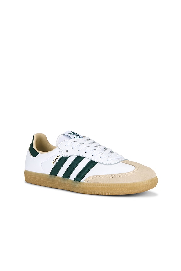 view 2 of 6 Samba Og Sneaker in White, Core Green, & Gum3