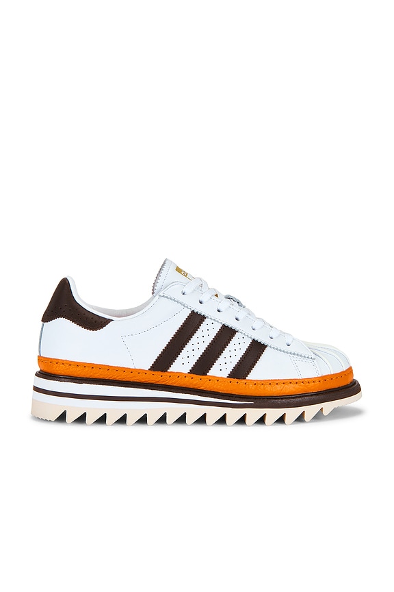 view 1 of 6 x Clot By Edison Chen Sawtooth Superstar Sneaker in Orange