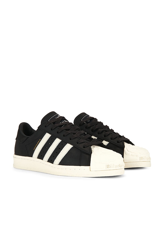 view 1 of 7 x Willy Chavarria Superstar 2 Sneaker in Black, White, & Gold Metallic
