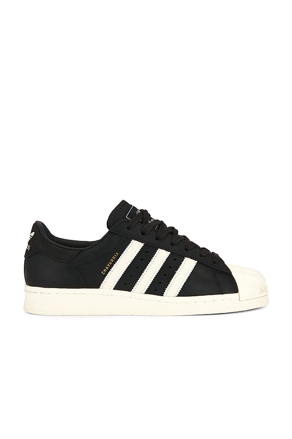 view 2 of 7 x Willy Chavarria Superstar 2 Sneaker in Black, White, & Gold Metallic