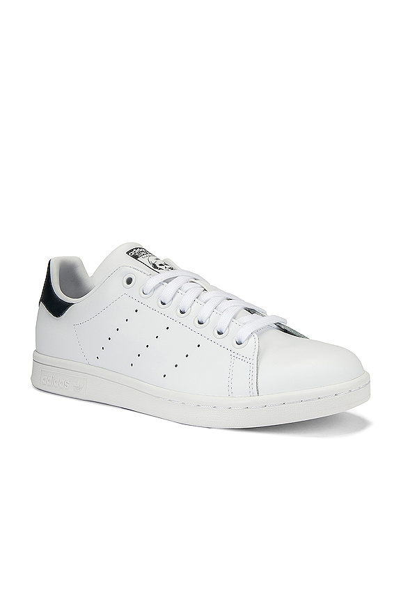 view 2 of 6 Stan Smith in White & Dark Blue
