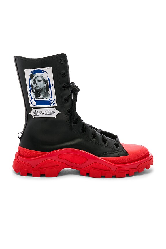 view 2 of 6 SNEAKERS DETROIT HI-TOP in Black & Red