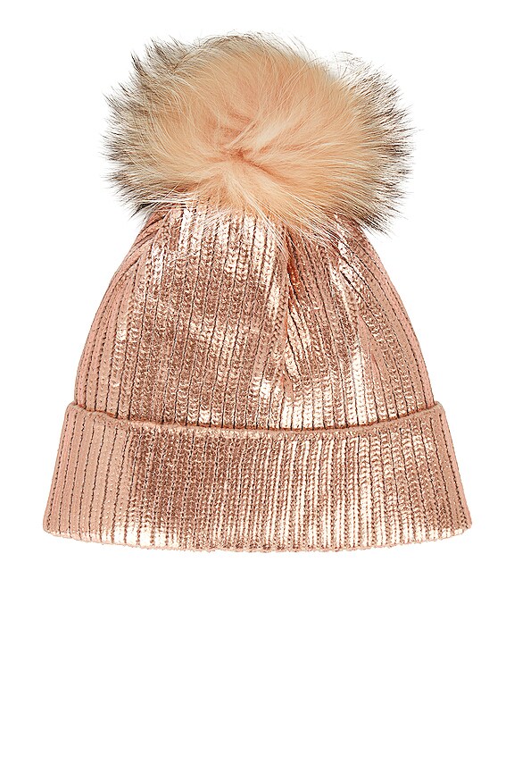 view 2 of 3 GORRO FOX POM in Gold