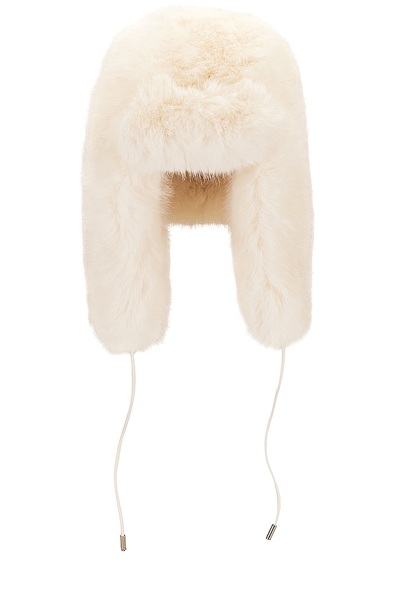 view 2 of 3 The Lauren Trapper Hat in Whisper White