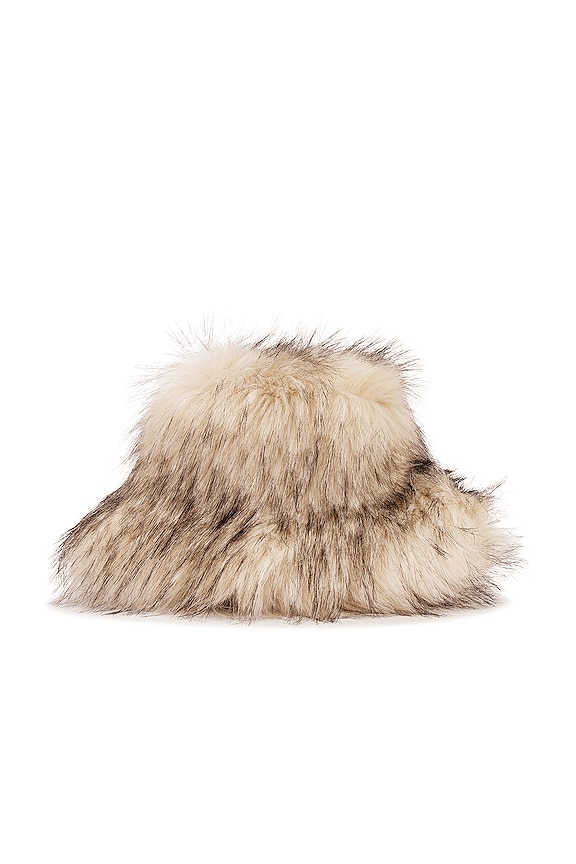 view 2 of 3 The Emily Faux Fur Hat in Beige