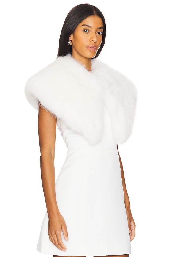 view 2 of 4 The Petite Capelet in Whisper White