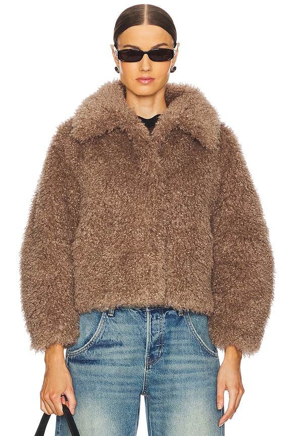 view 2 of 5 The Teddy Bomber in Tawny Brown