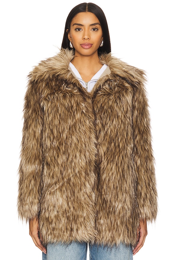 view 2 of 6 The Dakota Coat in Natural Shine