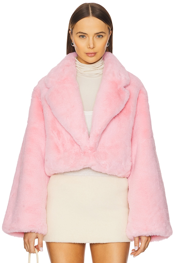 view 2 of 5 CHAQUETA FAUX FOX in Rosa Ballet