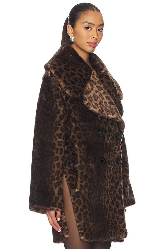 view 2 of 4 Elise Coat in Dana Cheetah