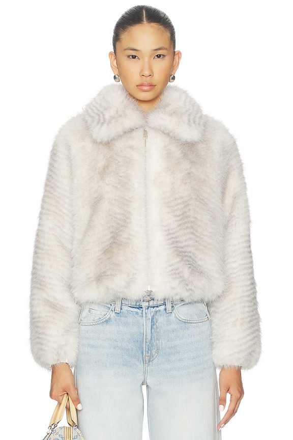 view 2 of 5 CHAQUETA KATRINA in Whisper White Tipped Grey