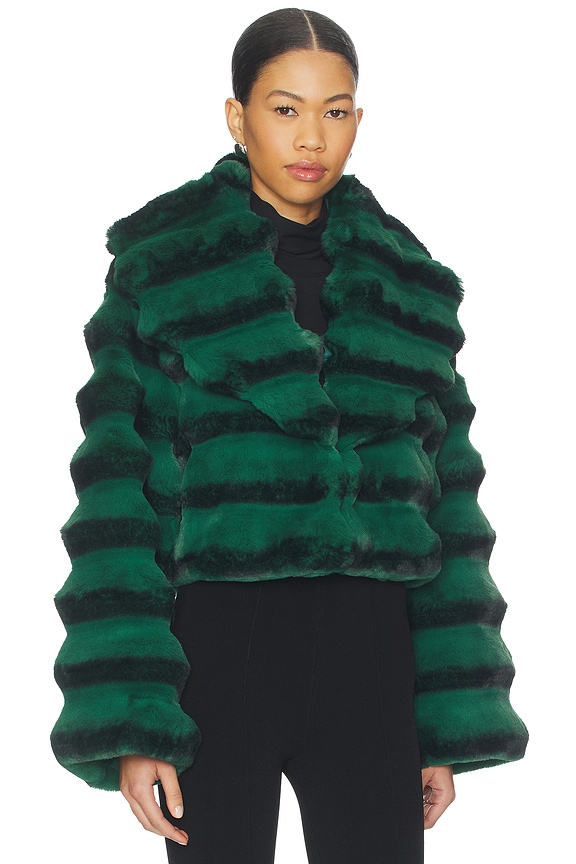 view 2 of 4 CHAQUETA CHINCHILLA in Emerald