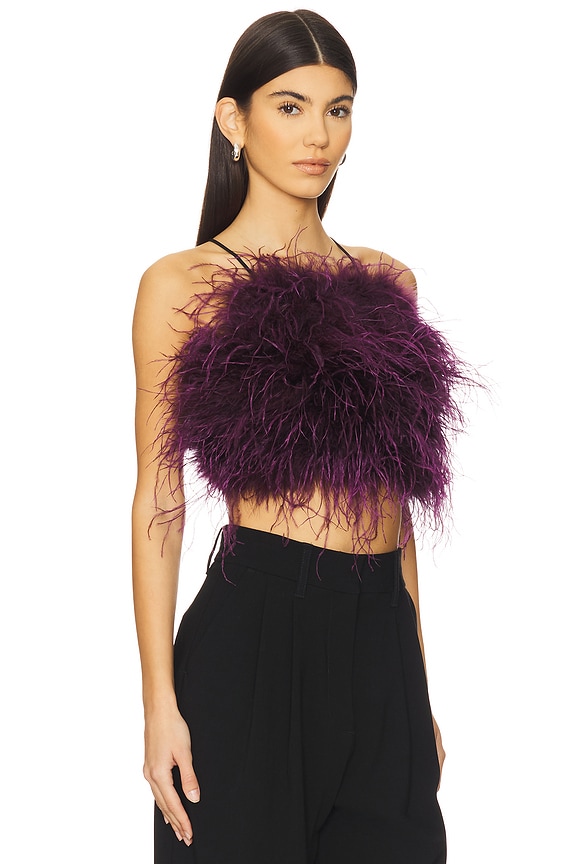 view 2 of 4 Feather Halter Top in Fig