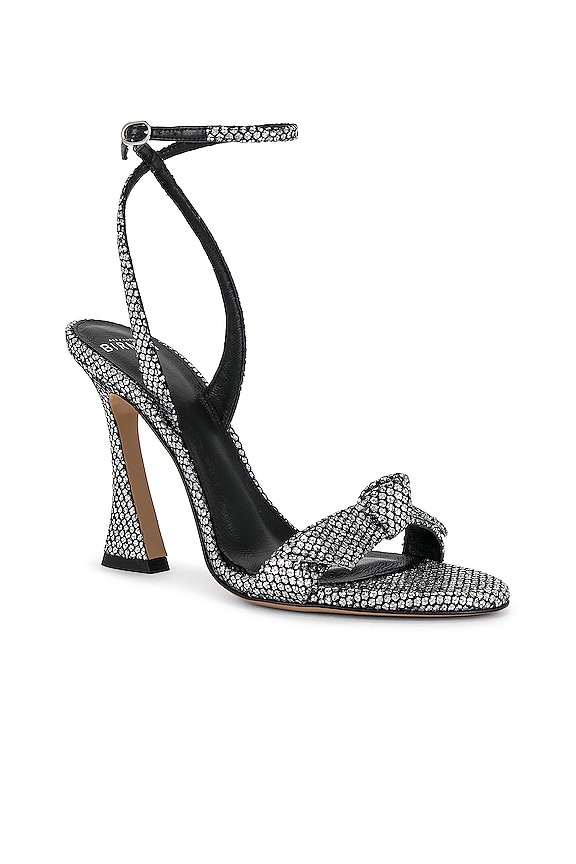 view 2 of 5 Clarita Bell Sandal in Glitter Mesh Silver