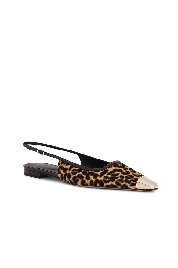 view 2 of 5 Olivia Flat in Light Beige & Light Gold