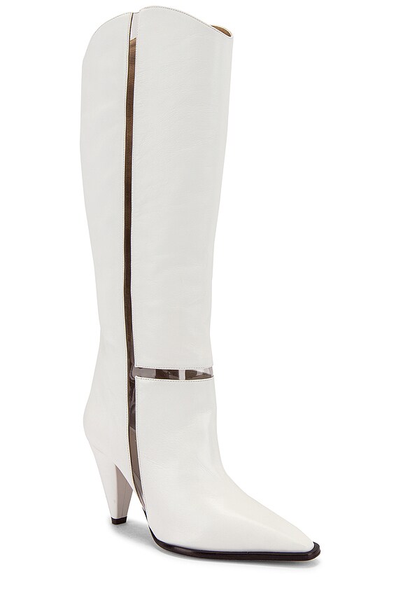 view 2 of 5 Dora Boot in White & Transparent