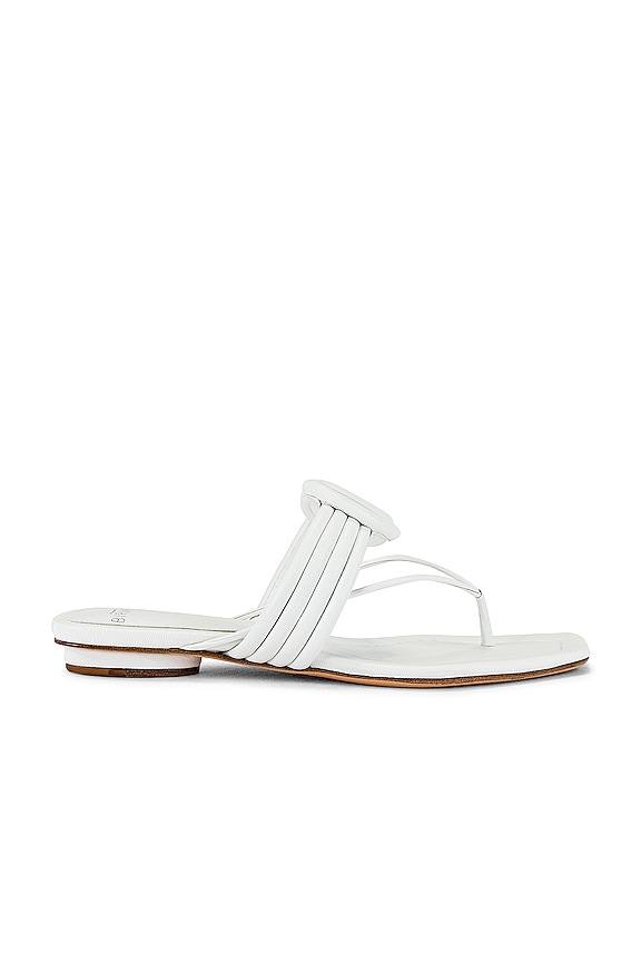 view 1 of 5 Vicky Maxi Toe Flat Sandal in White