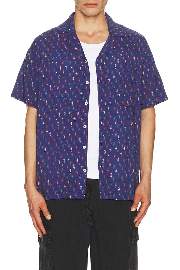 view 1 of 4 CAMISA DE CUELLO CAMPAMENTO X in Eco Blue Altinha