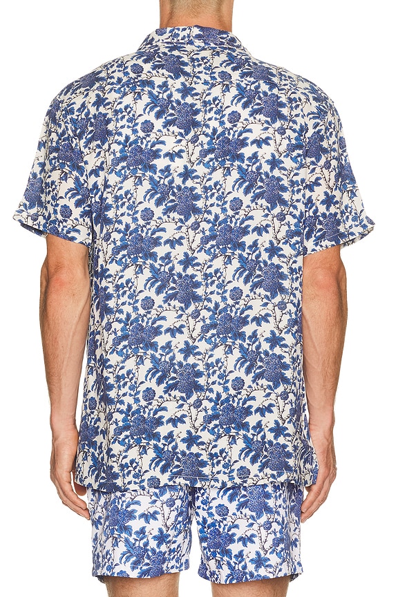 view 2 of 4 CHEMISE À COL CAMP X in Eco Blue Marmaris