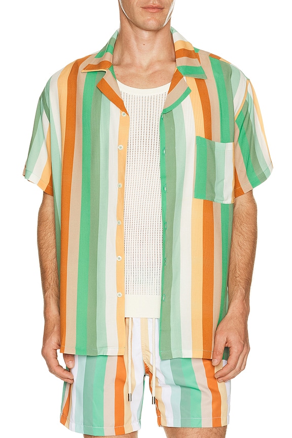 view 1 of 4 Camp Collar Shirt in Eco Beach House Stripes 1