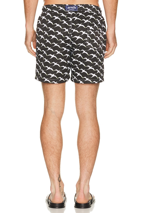 view 2 of 5 SHORT DE BAIN X in Black Birds