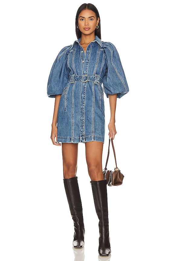 Aureta. Selina Dress in Borrowed Blue REVOLVE