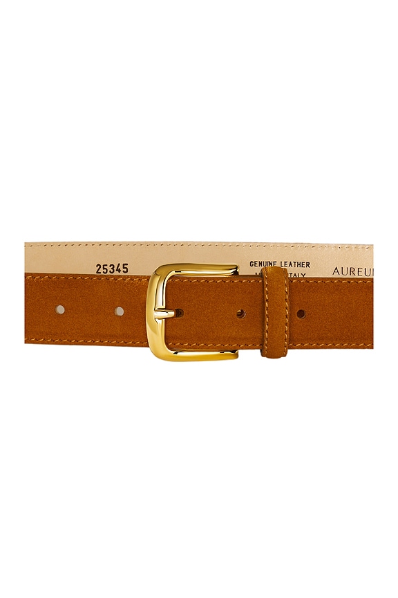 view 2 of 2 Camel Suede Belt in Camel