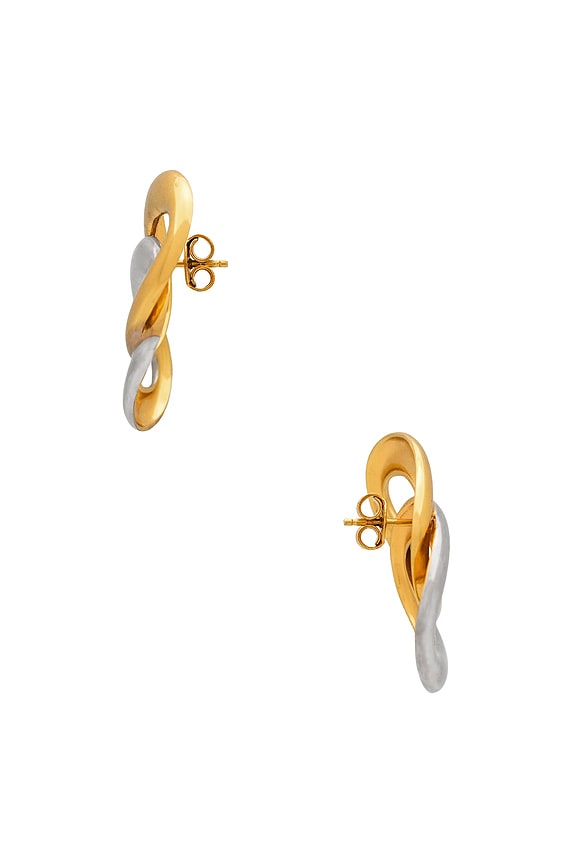 view 2 of 2 BOUCLES D'OREILLES BLAIR in Two Tone