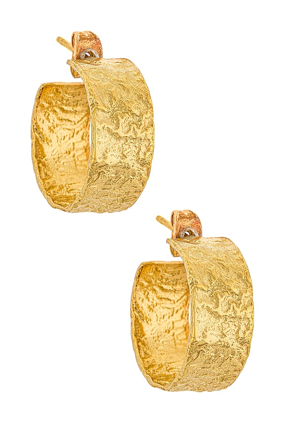 view 1 of 3 Gabriella Hoop Earrings in Gold