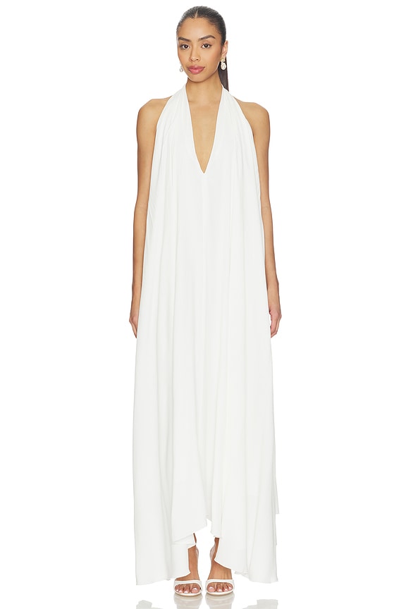 view 2 of 5 Drape Maxi Dress in White