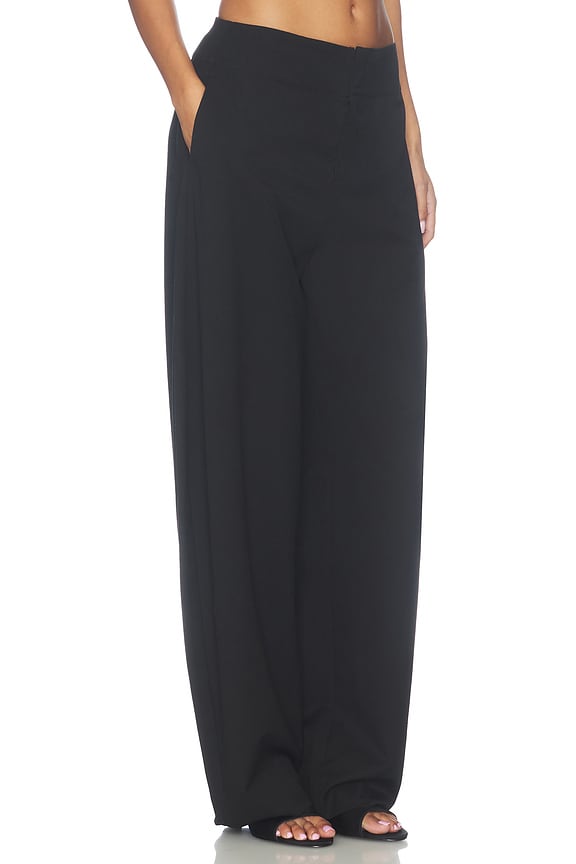 view 2 of 6 Wool Contoured Balloon Pant in Black