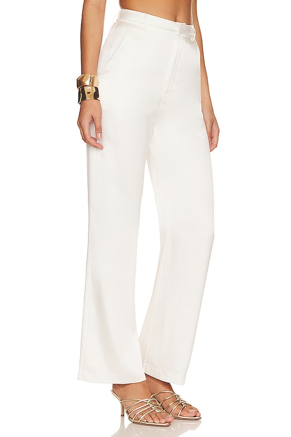 view 2 of 4 Silk Trousers in White
