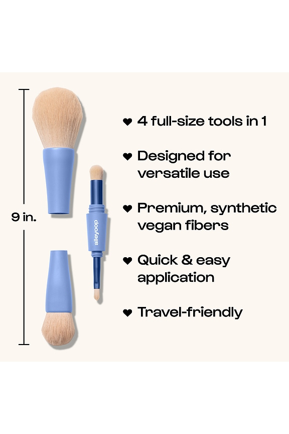 view 2 of 6 BROCHA MAQUILLAJE OVERACHIEVER 4-IN-1 MAKEUP BRUSH in 